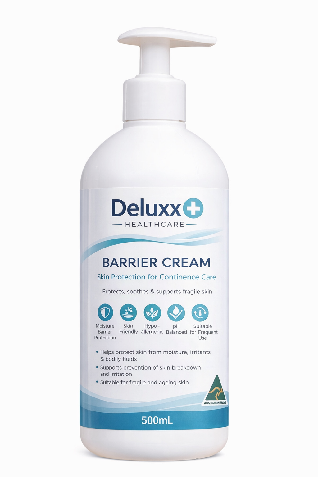 Deluxx Barrier Cream – 500ml (Carton of 6 Pumps)